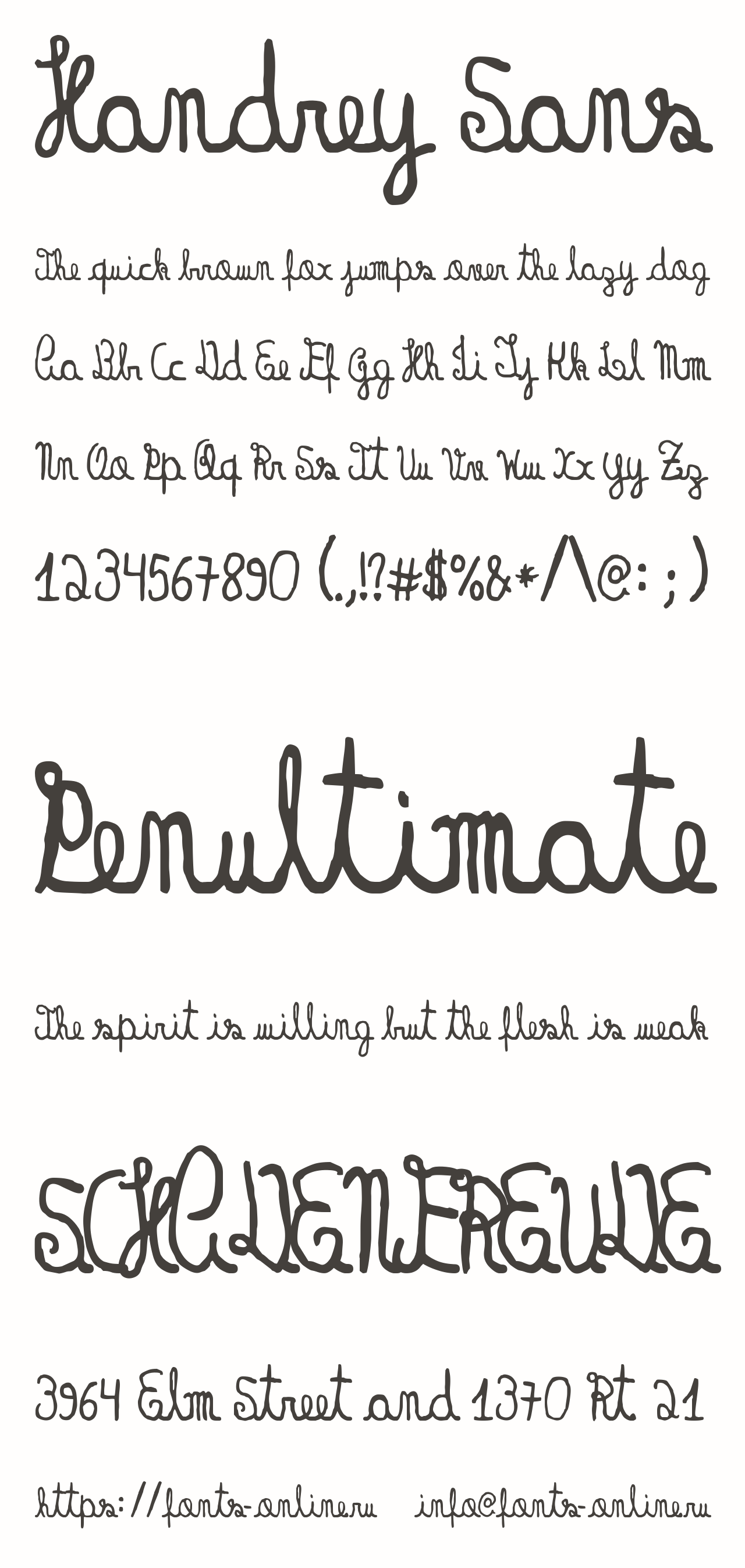 Handrey Sans Free Font Download